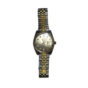 Quartz Gold and Silver Two-Tone Watch ( Need Battery)